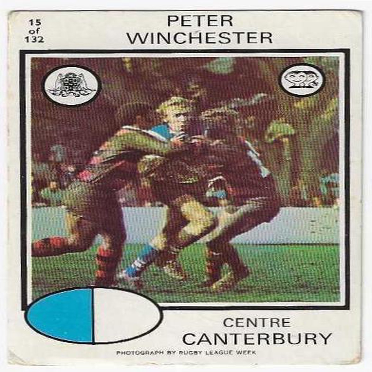 1975 Scanlens Rugby League (15) Peter Winchester Canterbury