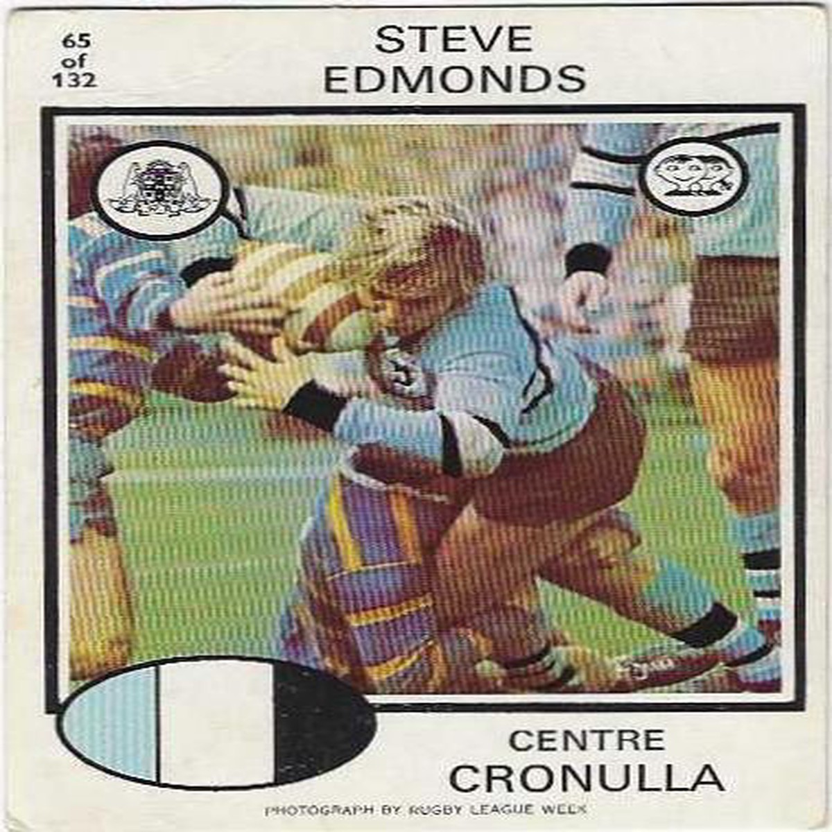 1975 Scanlens Rugby League (65) Steve Edmonds Cronulla