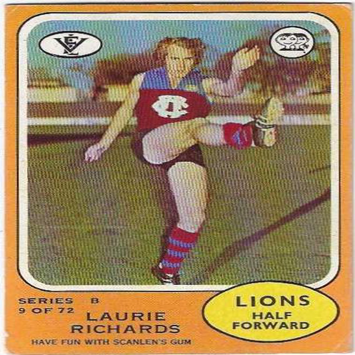 1973 B VFL Scanlens (9) Laurie Richards Fitzroy