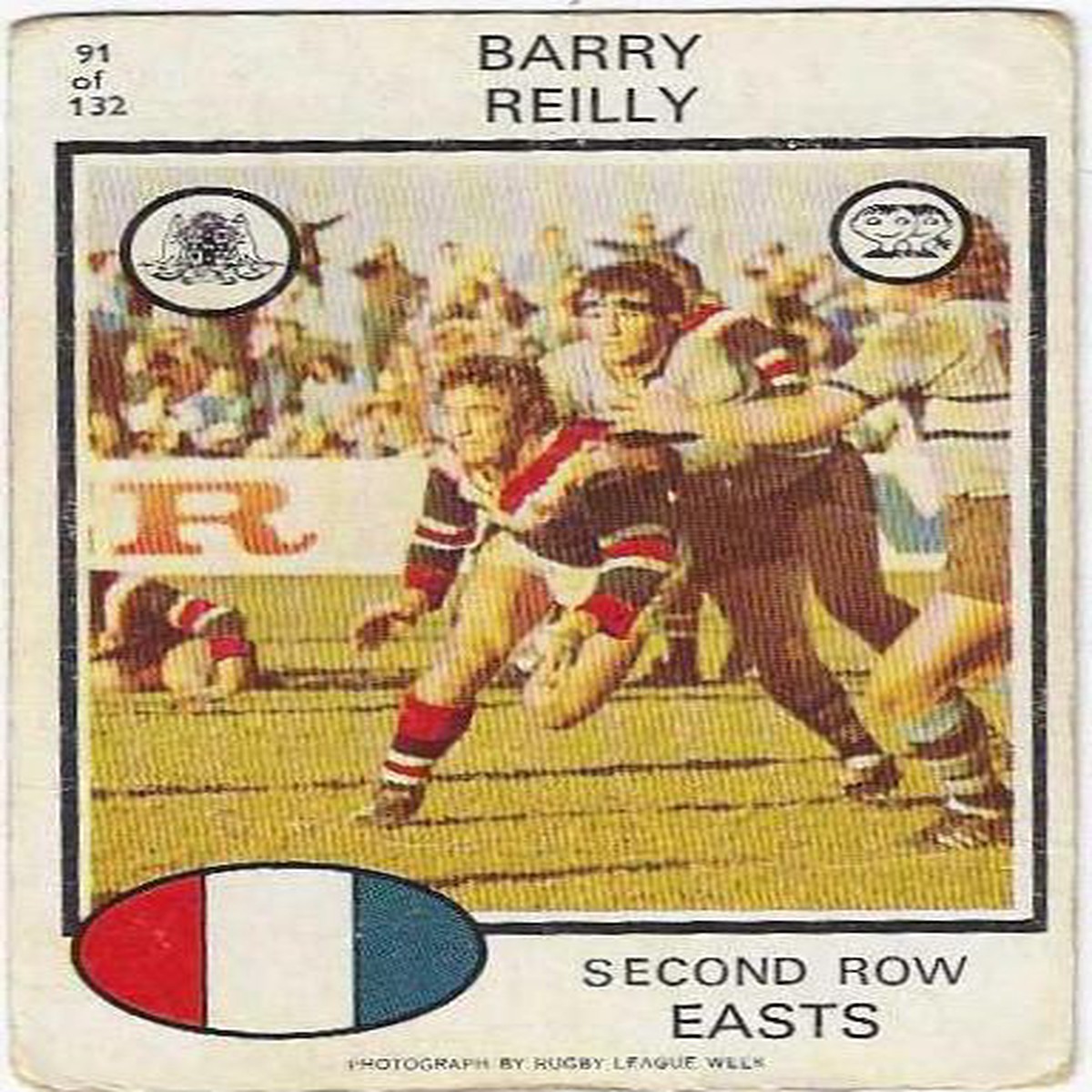 1975 Scanlens Rugby League (91) Barry Reilly Easts
