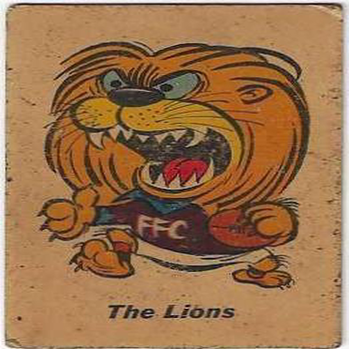 1968 Twisties Mascot  Fitzroy (Reverse  You Will Receive)