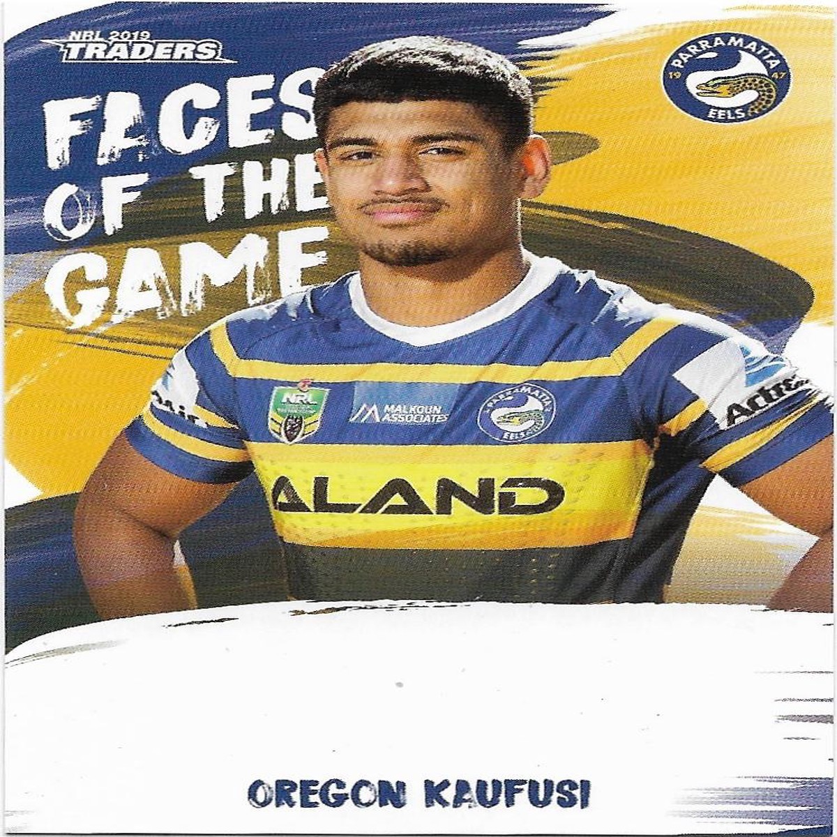 2019 Nrl Traders Faces of the Game (FG37) Oregon Kaufusi Eels