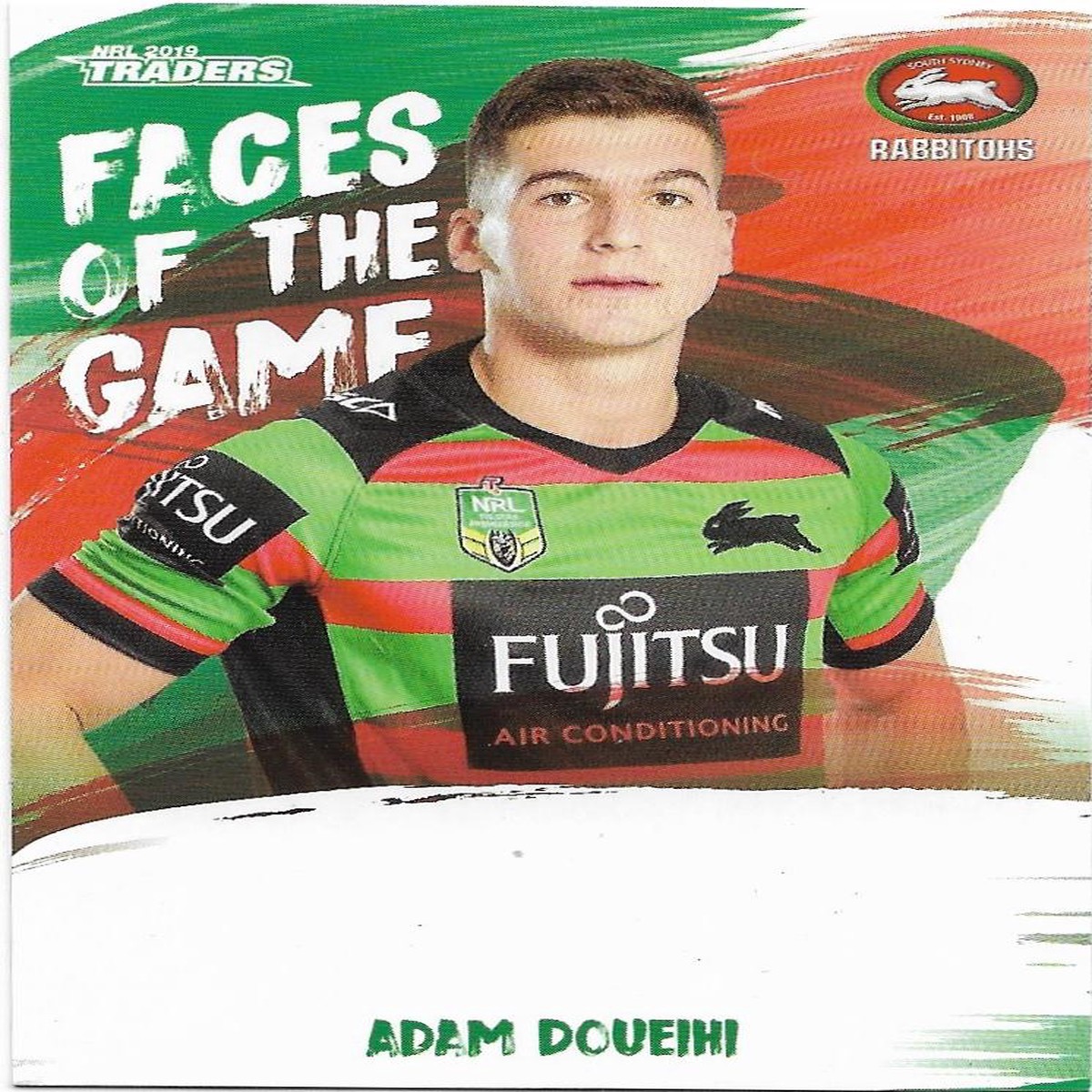 2019 Nrl Traders Faces of the Game (FG45) Adam Doueihi Rabbitohs