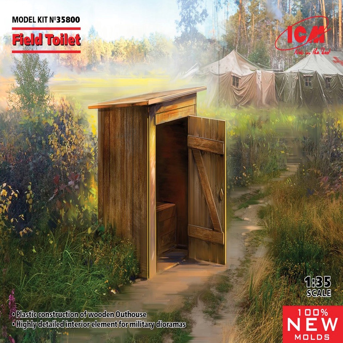 ICM 35800 1/35 WC Field Toilet