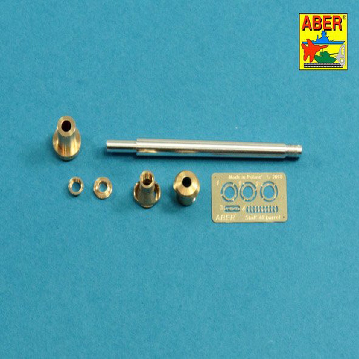 ABER 35L059N German StuK.40 L/48 7,5 cm Barrel with middle muzzle brake for Stug.III, Ausf G - middle model