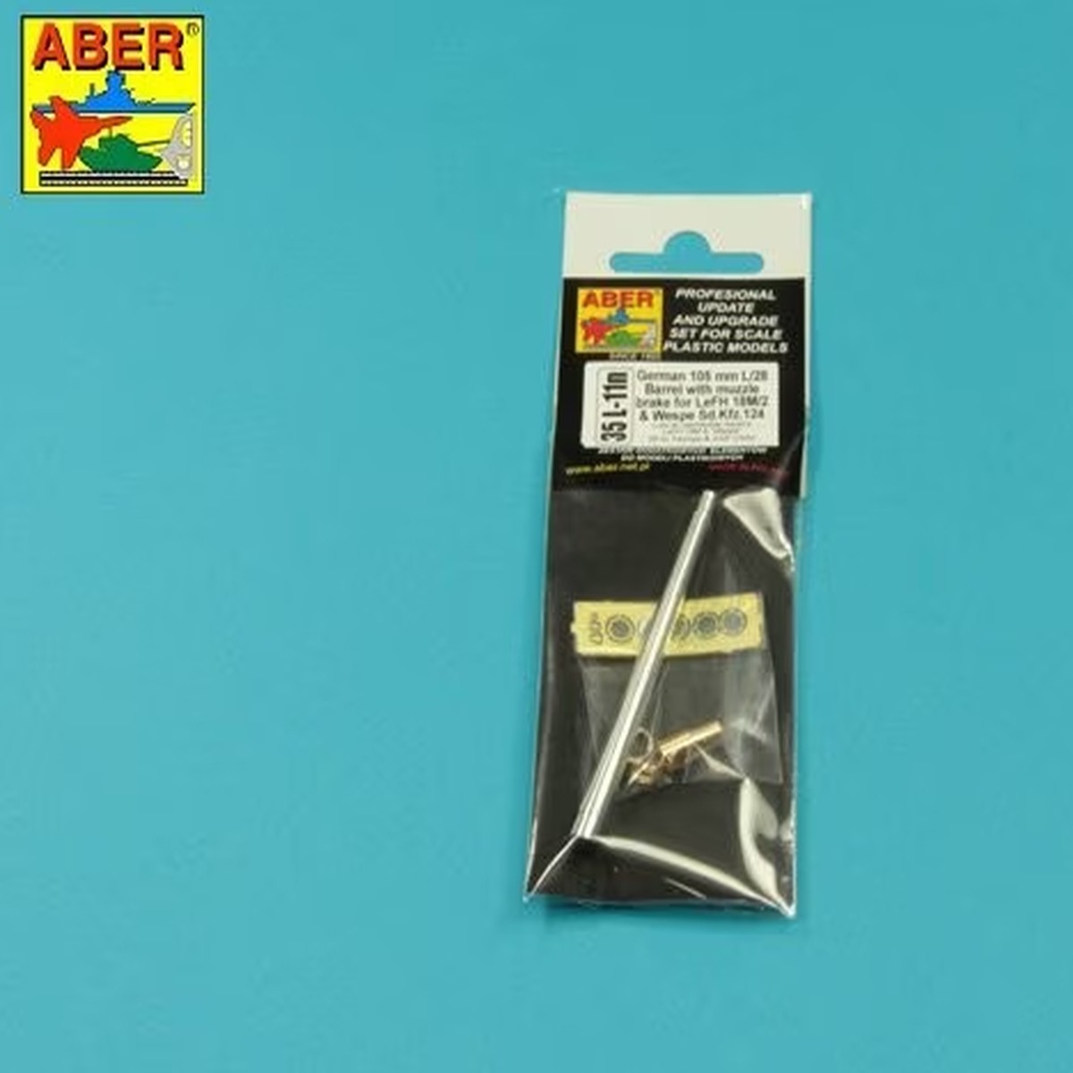 ABER 35L011N German 105mm LeFH 18M/2 L/28 Barrel for Sd.Kfz.124 Wespe