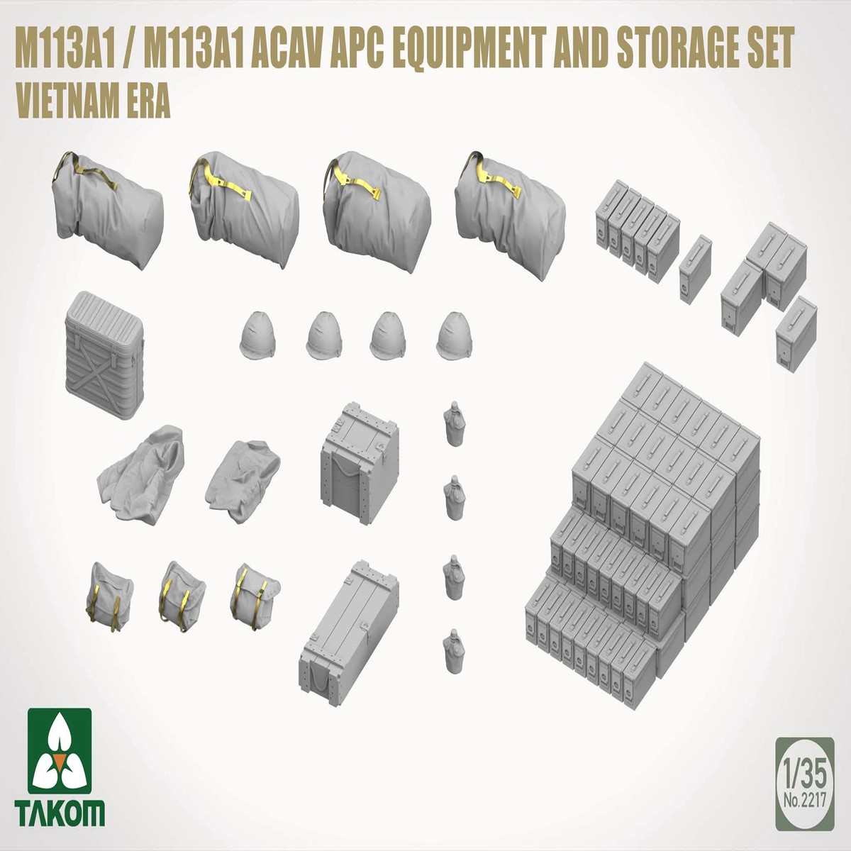 ***PRE-ORDER NOT IN STOCK Takom 2217 1/35 M113A1 APC EQUIPMENT AND STORAGE SET PREORDER***