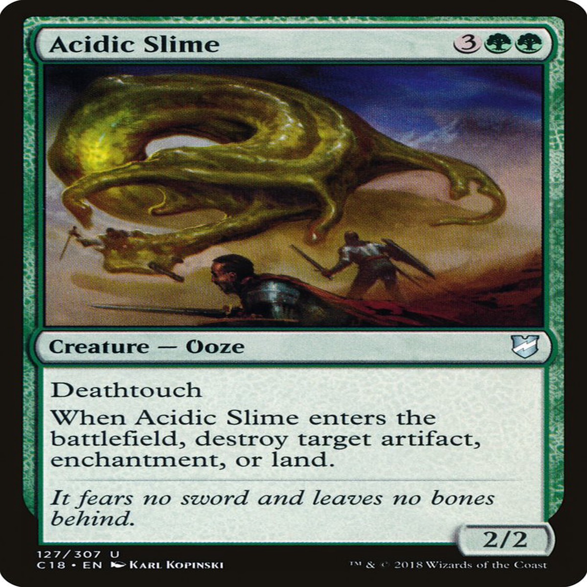 Acidic Slime [Commander 2018] - NM