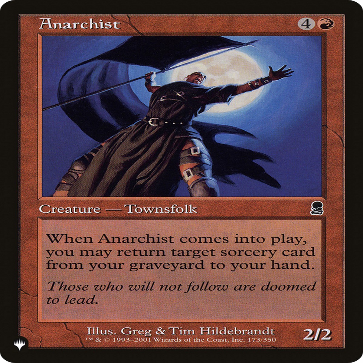 Anarchist [The List] - Near Mint/Excellent