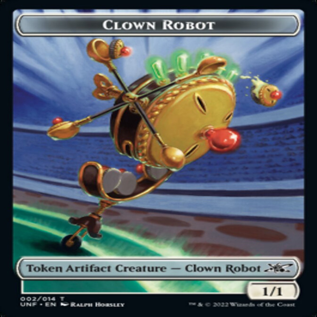 Clown Robot (002) Token [Unfinity Tokens] - Near Mint/Excellent