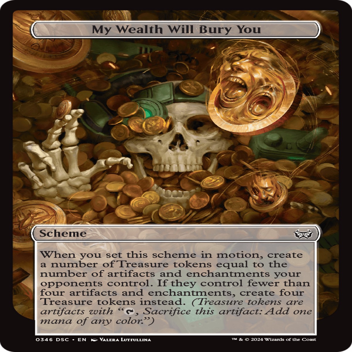 My Wealth Will Bury You (Full Art) [Duskmourn: Archenemy] - Near Mint