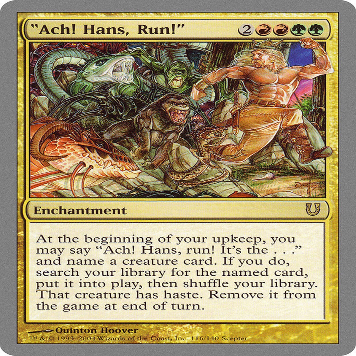 "Ach! Hans, Run!" [Unhinged] - NM Foil