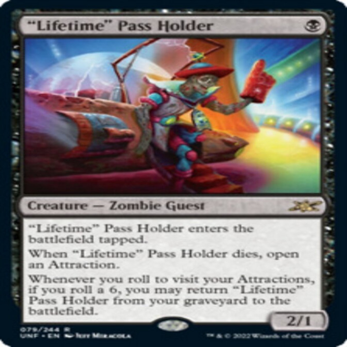 "Lifetime" Pass Holder [Unfinity] - NM Foil