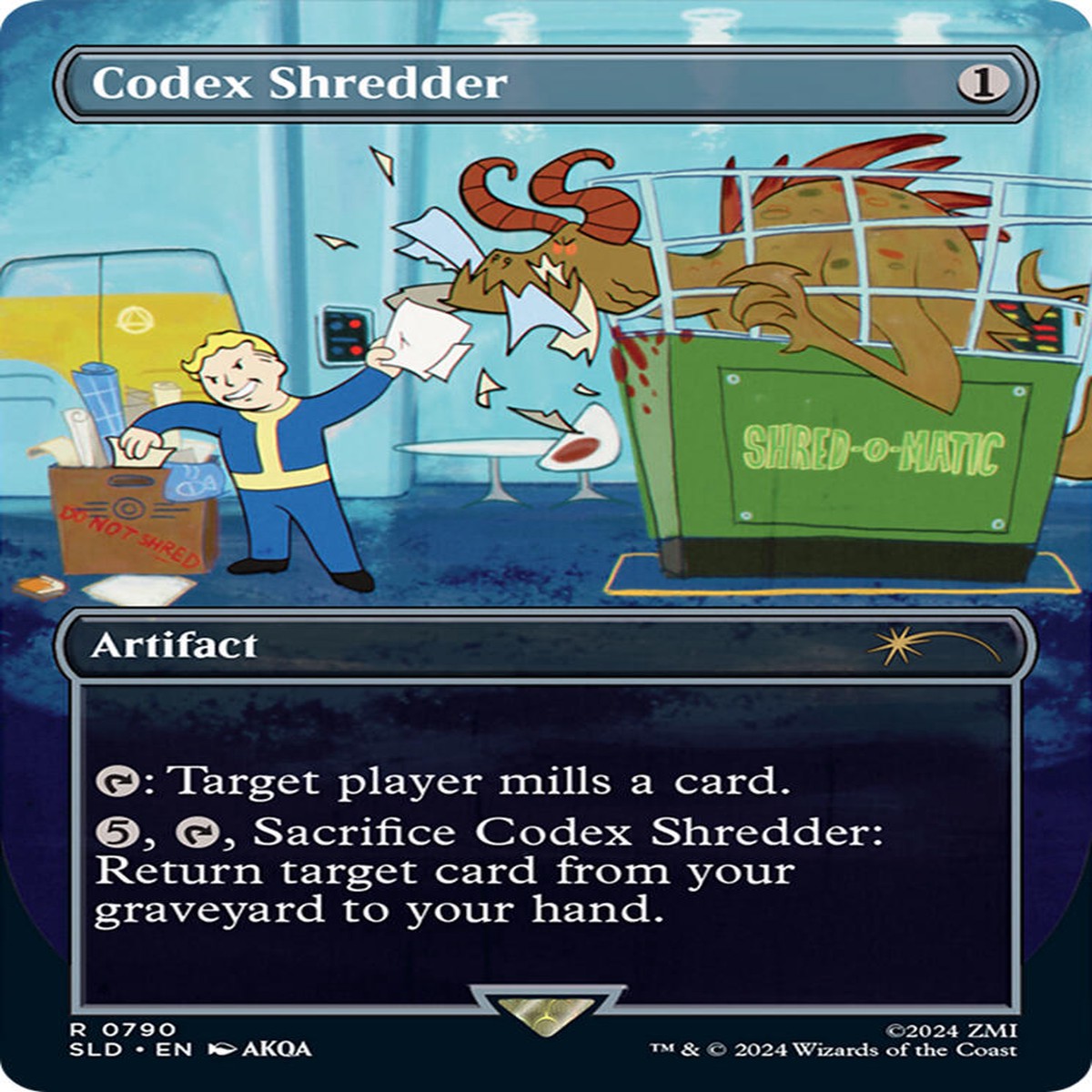 Codex Shredder (Rainbow Foil) [SLD - 790] - Lightly Played | English | Foil