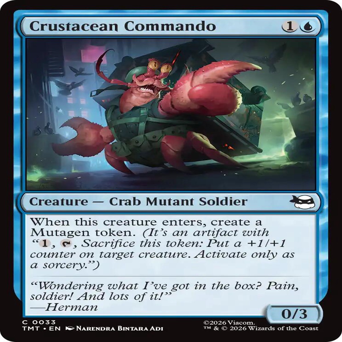 Crustacean Commando [TMT - 33] - Near Mint | English | Normal
