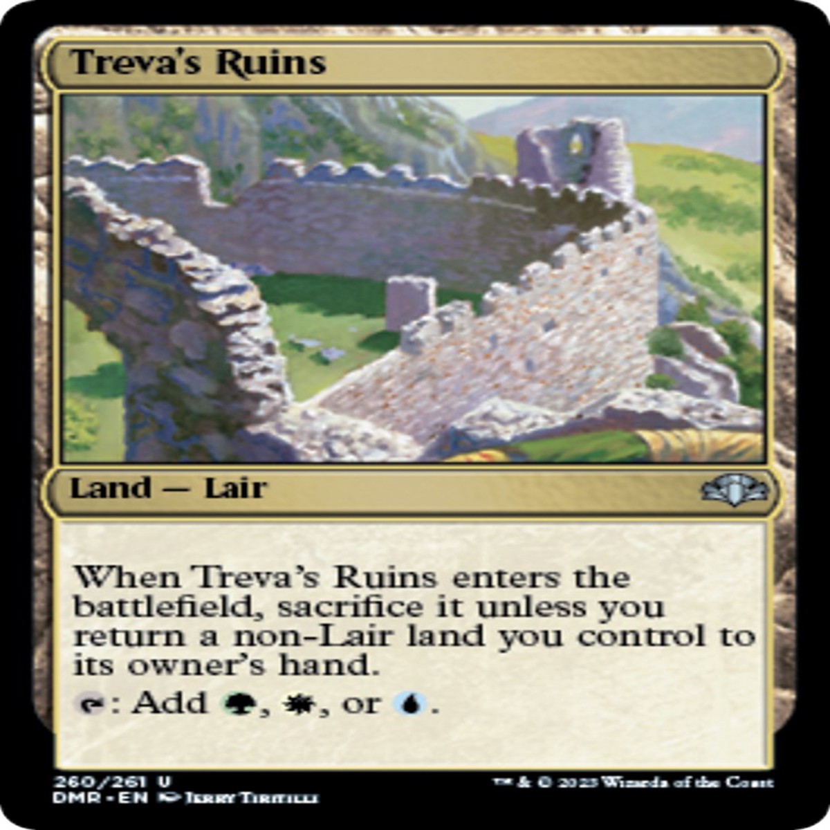 Treva's Ruins [DMR - 260] - Lightly Played | English | Normal