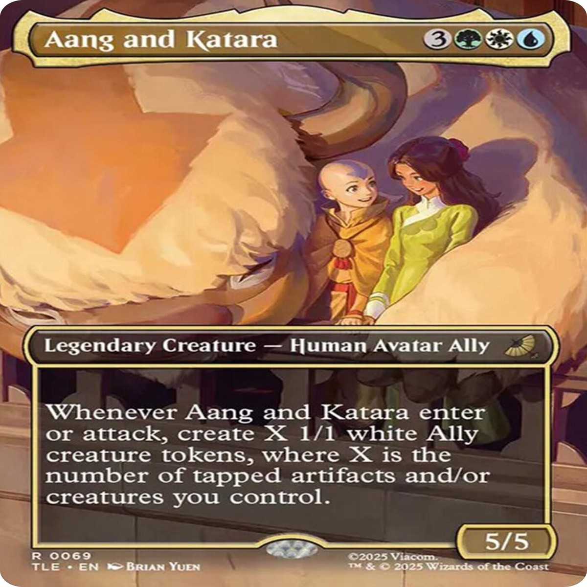 Aang and Katara (Borderless) [TLE - 69] - Near Mint | English | Normal