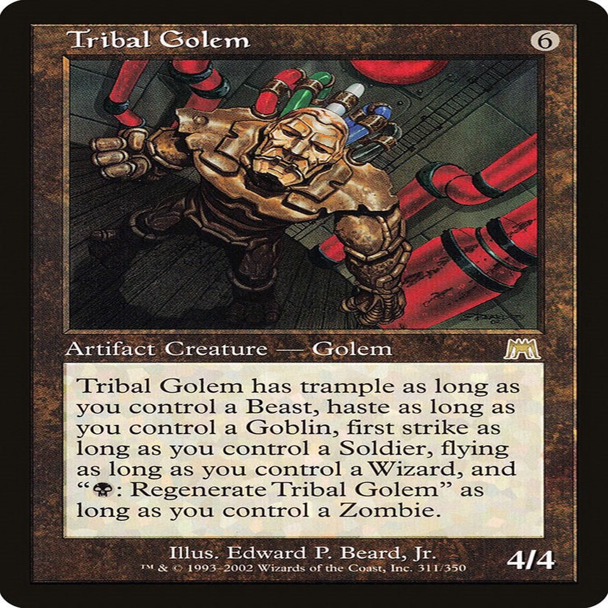 Tribal Golem [ONS - 311] - Moderately Played | English | Normal