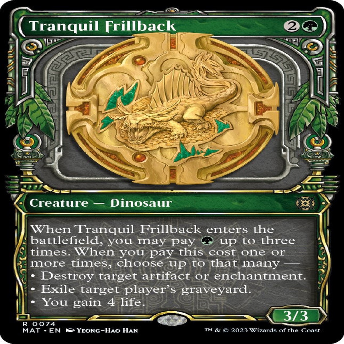 Tranquil Frillback (Showcase) [MAT - 74] - Near Mint | English | Normal