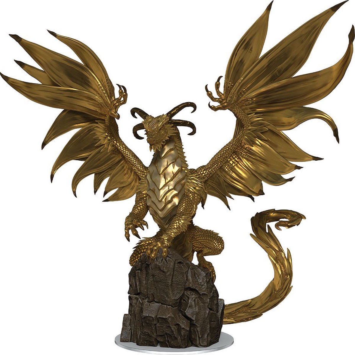 Pathfinder Battles Darklands Rising Mengkare, Great Wyrm Gold Dragon Premium Set - PF Battles Darklands Mengkare