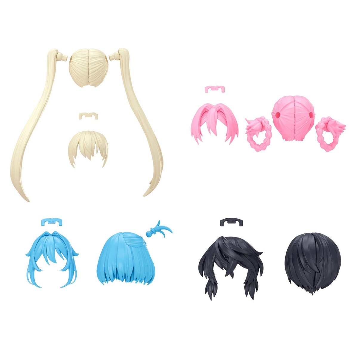 Bandai 1:144 30MS Option Hair Style Parts Vol.13 All 4 Types - MK72563