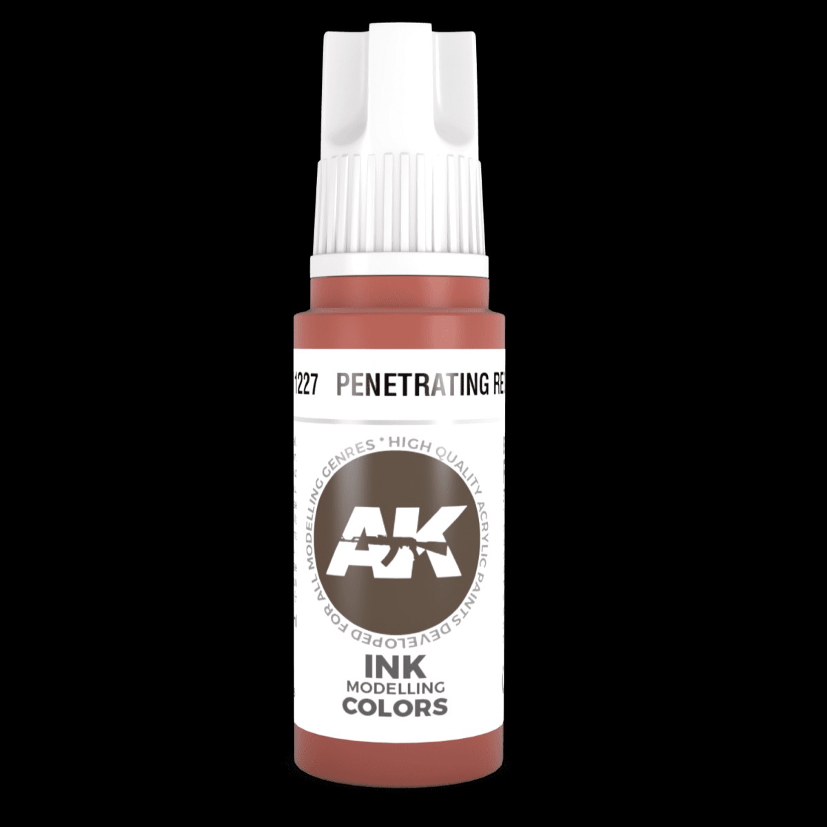 AK Interactive - 3rd Gen Acrylic - Penetrating Red INK 17ml (AK11227)