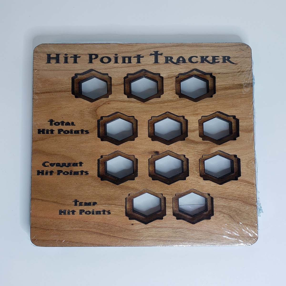 5e Hardwood Hit Point Tracker - Maple Wood - HP Tracker Maple