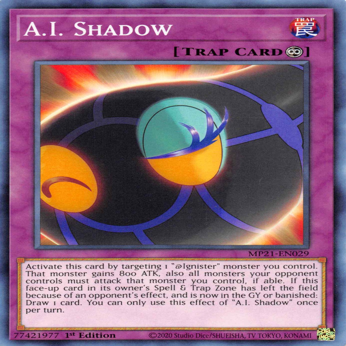 A.I. Shadow [MP21-EN029] Common - NM 1st Edition