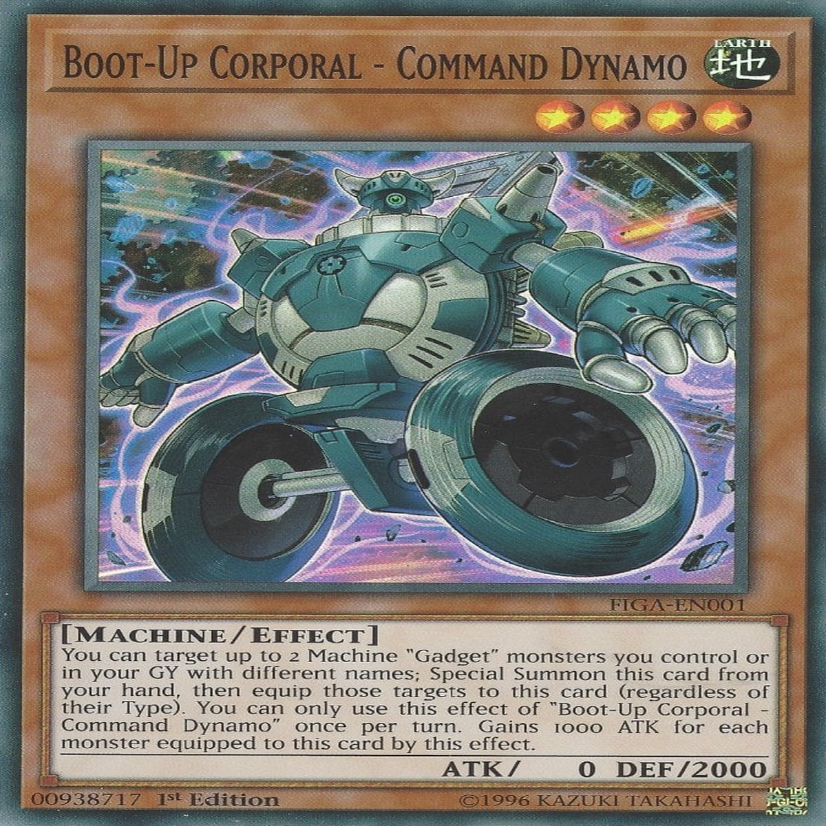 Boot-Up Corporal - Command Dynamo [FIGA-EN001] Super Rare - NM 1st Edition