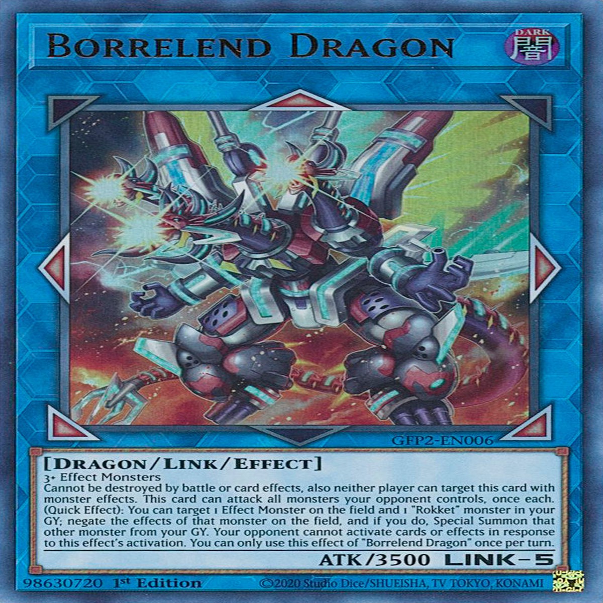 Borrelend Dragon [GFP2-EN006] Ultra Rare - NM 1st Edition