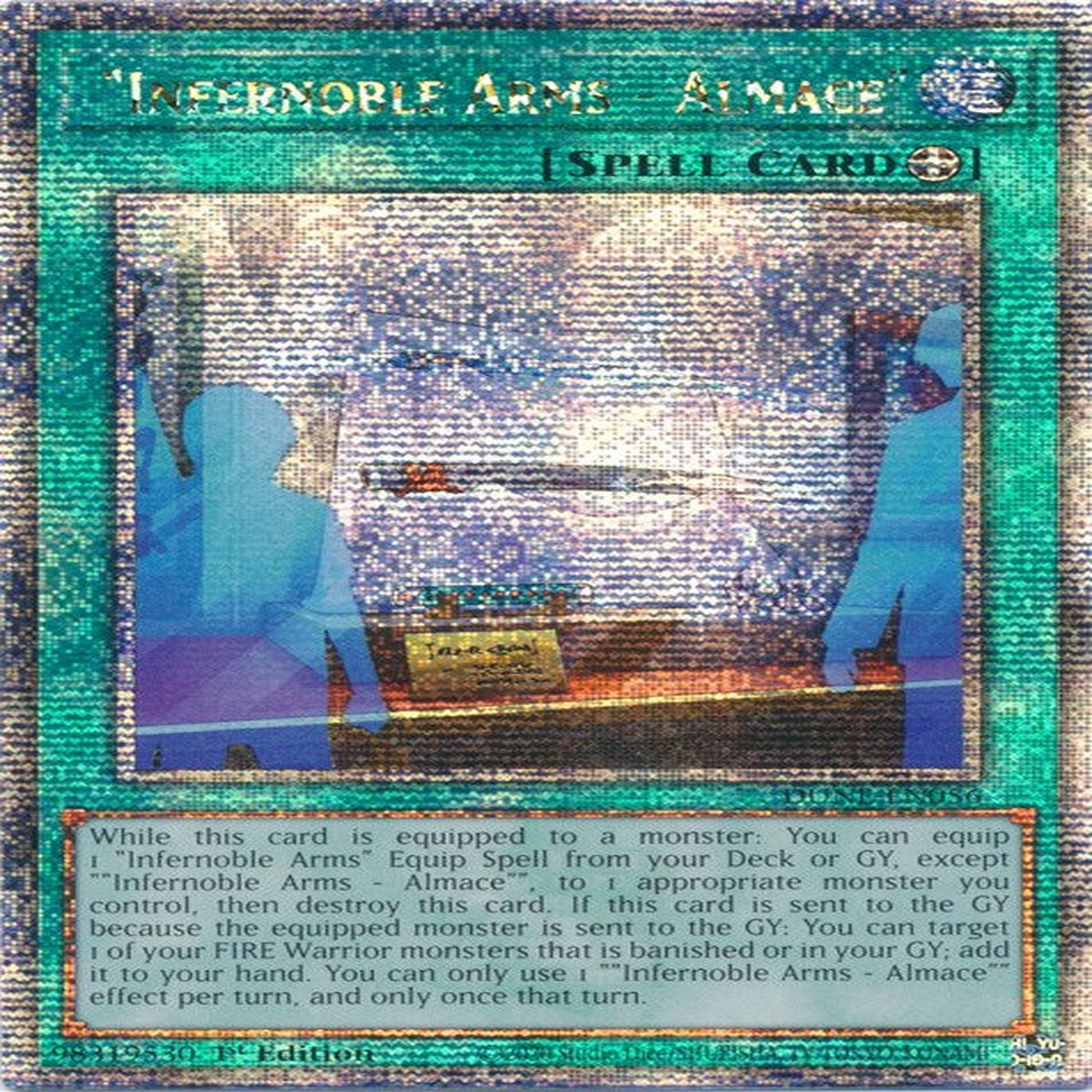 "Infernoble Arms - Almace" [DUNE-EN056] Quarter Century Secret Rare - NM 1st Edition