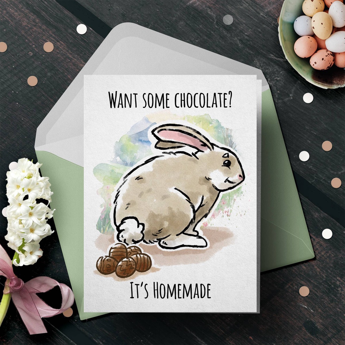 "It's Homemade" Funny Easter Card Happy Easter Card